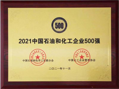 2021年中国石油和化工500强奖牌